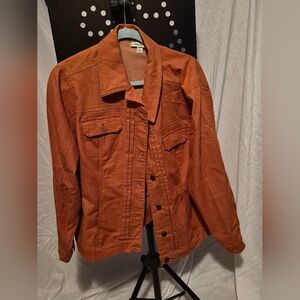 Orange Jean Jacket, Size 18/20, Dressbarn